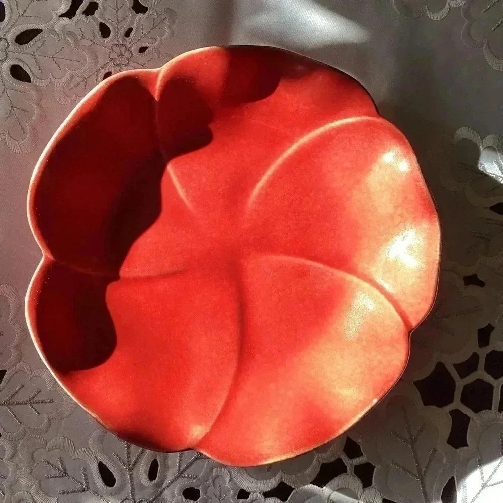 Primavera by Artimino Handcrafted Earthenware Made in Italy Red Tomato dish